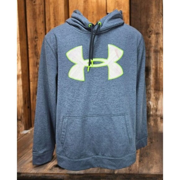 Under Armour Men's Loose Fit Grey Hoodie Medium - Picture 1 of 7